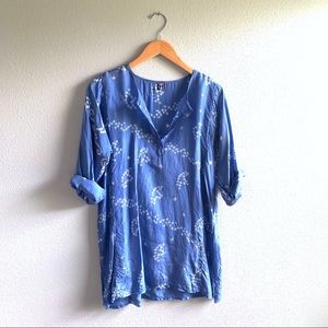 SOLD Shibori Silk Tunic